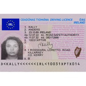 Irish Driver License